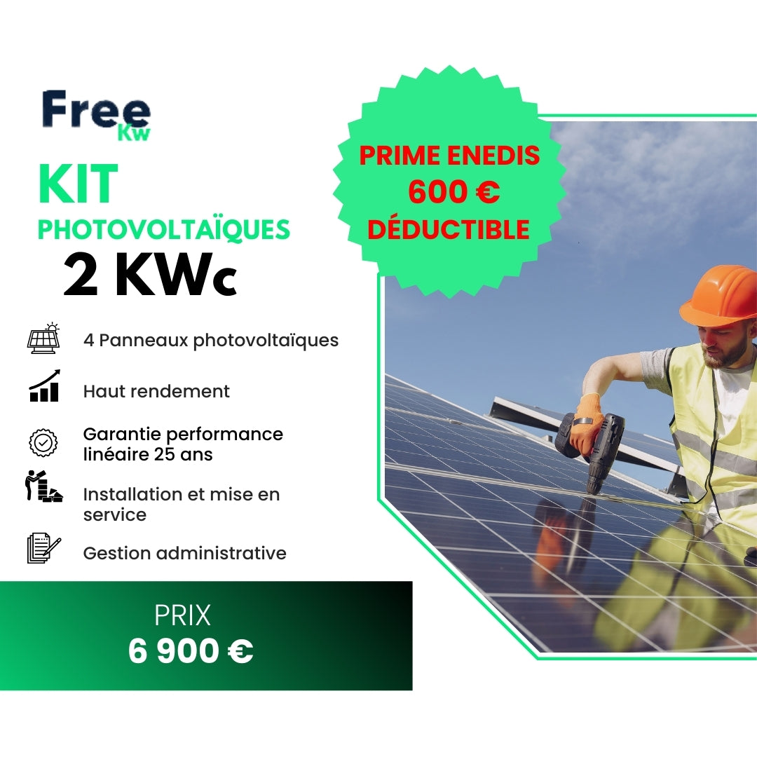 Kit photovoltaïque 2 Kwc