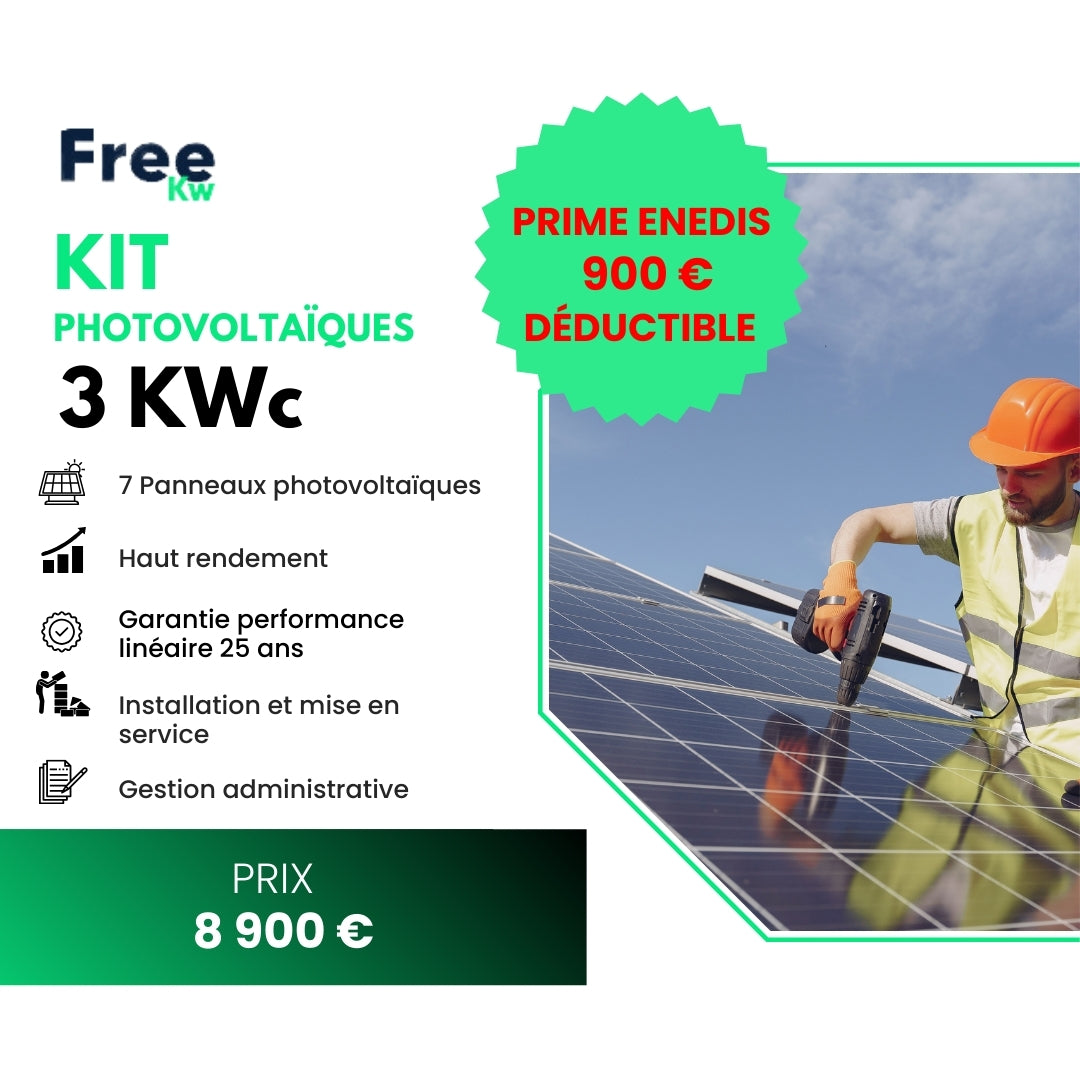 Kit photovoltaïque 3 kWc